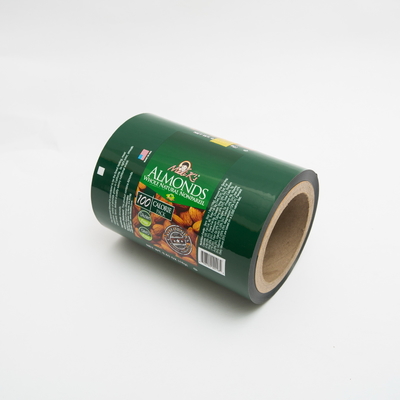 0.63OZ بسته بندی فیلم بسته بندی مواد غذایی بادام لوگو رول فیلم پلاستیکی چاپ شده است