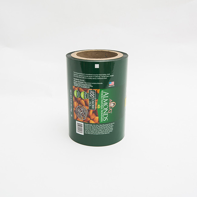 0.63OZ بسته بندی فیلم بسته بندی مواد غذایی بادام لوگو رول فیلم پلاستیکی چاپ شده است