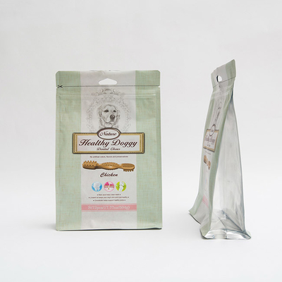 کیسه بسته بندی غذای حیوانات خانگی 17.77OZ 75 میلی متری کیسه زیپ دار